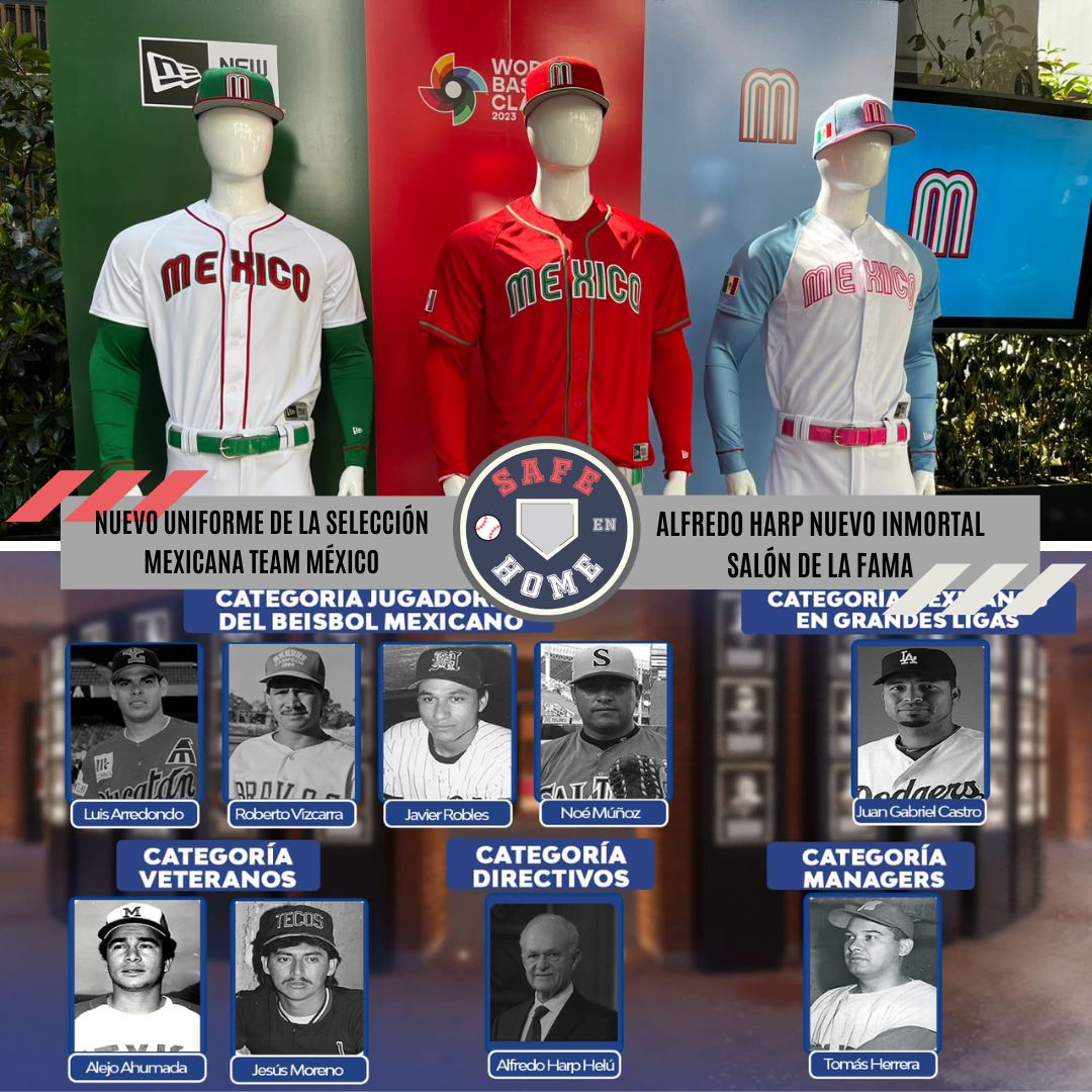 SafeEnHomeOf's tweet photo. #SafeEnHome 78| Nuevo uniforme de la selección mexicana de beisbol #TeamMexico | #AlfredoHarp nuevo inmortal del #SalonDeLaFama con
@helenamaravilla y @SantiagoFox8
Ver➡️https://t.co/6ZAE0UEYpY https://t.co/rwPATKwjZB