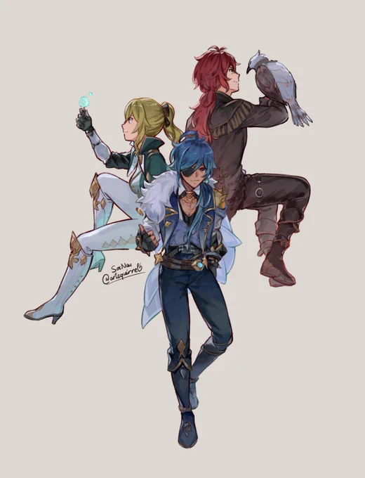 my fav trio #genshinimpact 