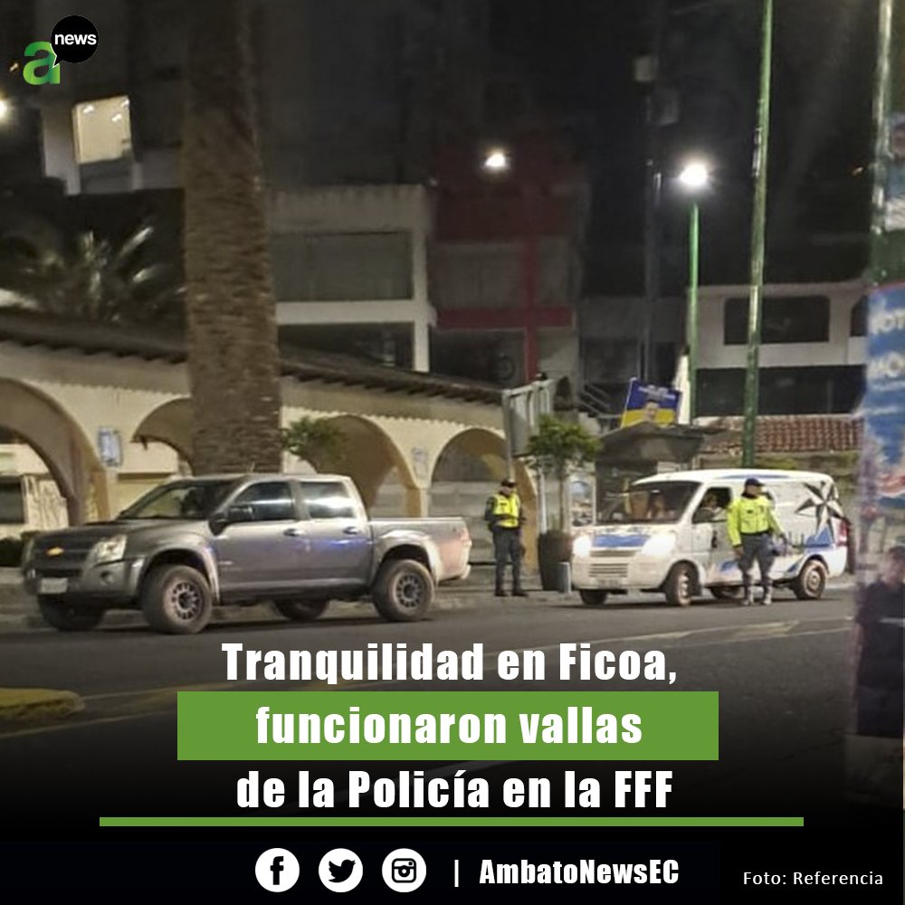 AmbatoNewsEC's tweet photo. Para evitar altercados, escándalos e incluso hasta muertes, que ya se han registrado en el sector de #Ficoa en #Ambato, los policías colocaron vallado en zonas estratégicas durante el feriado de Carnaval.
Más información aquí: https://t.co/oRfdYb2G3T https://t.co/CElesSGFrm