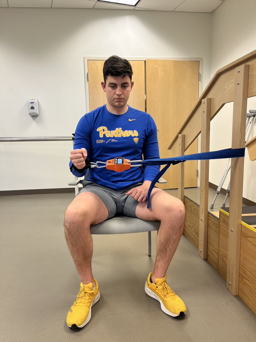 Andrew Sprague (@asprague_pt) on Twitter photo Biodex = $40k+
Hand held dynamometer = $800+
Crane Scale = $60-100
Can a crane scale be used to objectively measure shoulder strength? <a href="/PittPT/">Pitt Physical Therapy</a> students @jondignazio, <a href="/HannahMarchant9/">Hannah Marchant PT, DPT, CSCS</a>, and Brady Hutchinson will be answering that question at poster 1301 this afternoon! #APTACSM Biodex = $40k+
Hand held dynamometer = $800+
Crane Scale = $60-100
Can a crane scale be used to objectively measure shoulder strength? <a href="/PittPT/">Pitt Physical Therapy</a> students @jondignazio, <a href="/HannahMarchant9/">Hannah Marchant PT, DPT, CSCS</a>, and Brady Hutchinson will be answering that question at poster 1301 this afternoon! #APTACSM