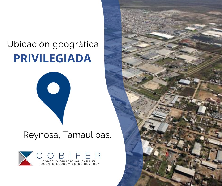 🔝 La privilegiada ubicación geográfica de #Reynosa, Tamaulipas le permite consolidarse como una ciudad estratégica para el fortalecimiento y crecimiento económico de la región noreste de #México.

🌐bit.ly/3lV68xm
#COBIFER #INVESTINREYNOSA #Tamaulipas #investment