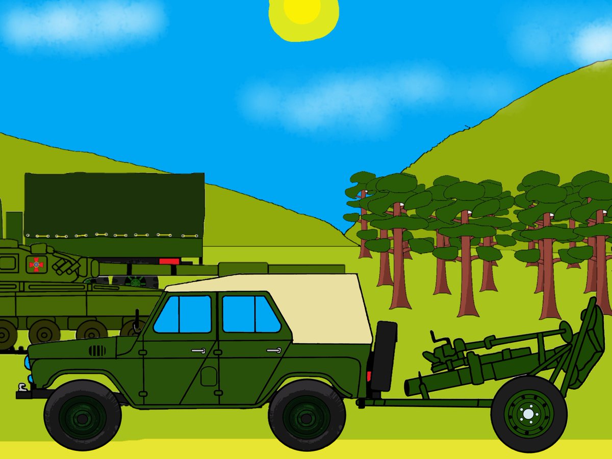 mavkayuri's tweet photo. This is the UMA mortar complex. Which consists of a #UAZ469 tugboat and a #120mm #mortar. #2B11. He has a team of 5 Amazons. And ammunition 30 mines 120mm.
What shall we call him? #didital #mavkayuri #anime #art #warukraine #ukraine #car https://t.co/xhiDDOYE6K