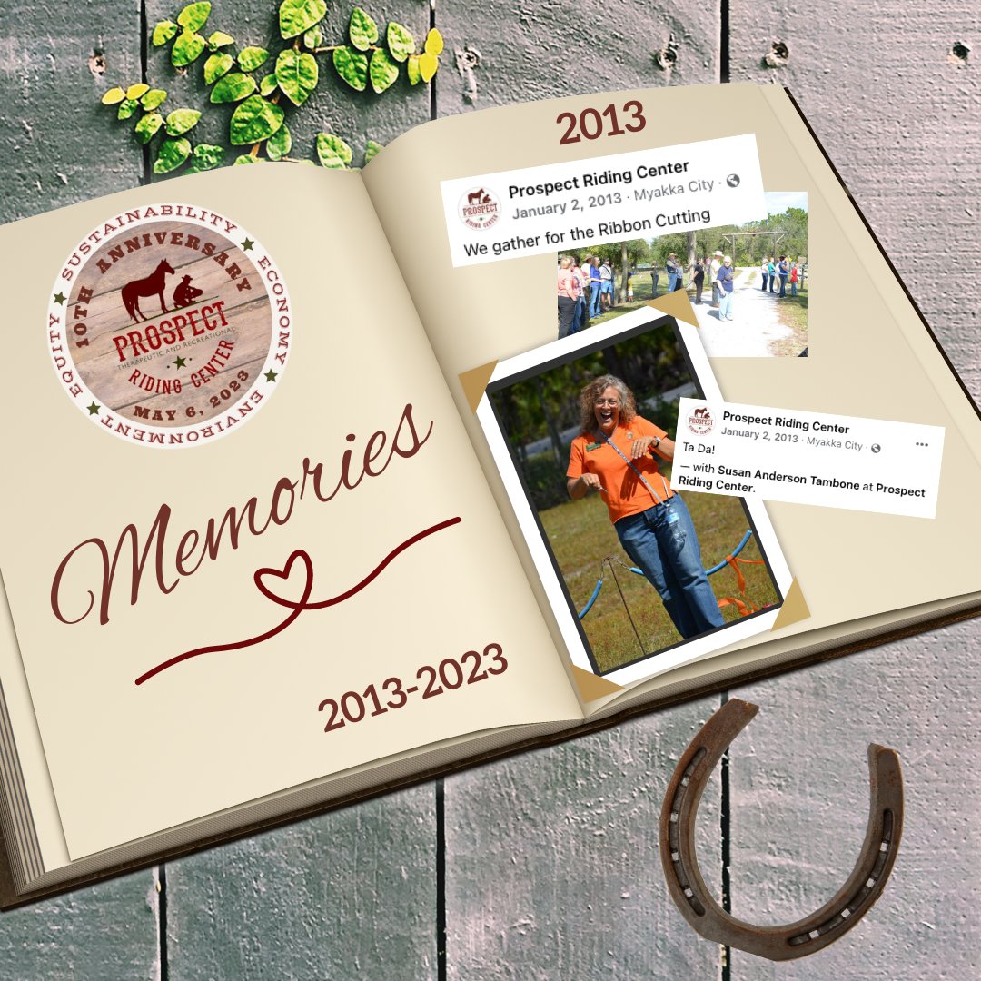 Follow us and join our trip down memory lane, on our way to our big 10 Year Anniversary Open House on May 6th, where we will proudly announce our Sustainability Plan for our future.  prospectridingcenter.com
#impact #nonprofit #socialgood #sustainability