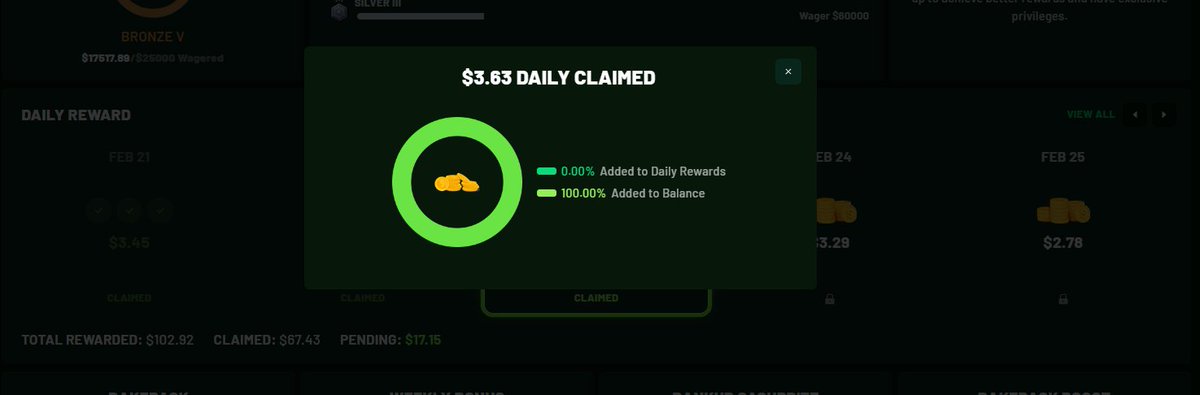 Did you claim your daily rewards? 

Do it now at: pepe.crashout.io

<a href="/hey_wallet/">Hey Wallet!</a> send 44444 $CHILI to the first 150 retweets and follow