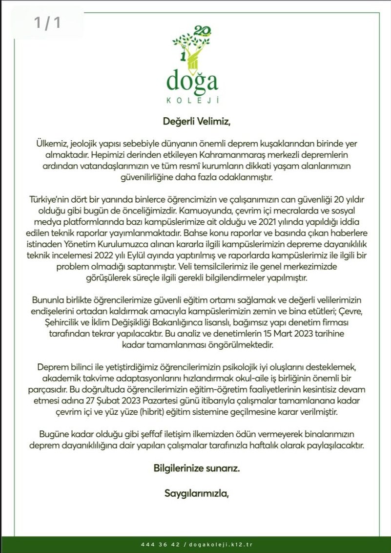 ozguromc's tweet photo. Doğa Koleji'nden kriz nasıl kötü yönetilir dersi. İtibar nasıl yok edilir hepbirlikte izliyoruz.
Pandeminin başından beri zincir okullar yüksek kazanç, yönetmelik ihlali ve eğitimi ticarileştirme dışına girdikleri her sınavda sıfır çekti ne yazık ki.
@DogaOkullari @tcmeb https://t.co/eGL6fbZUZv