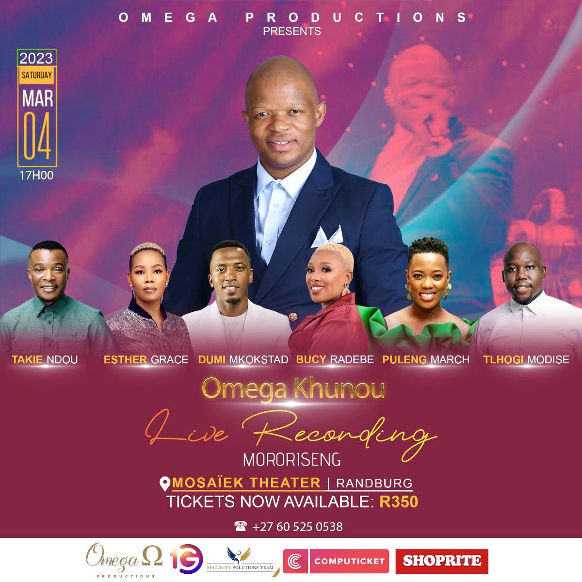 ttnradio's tweet photo. 🚨Event Alert🚨This is where you need to be with @OmegaKhunou Live Recording on 4th March!

Do you have your ticket??
Tickets are still available at Computicket &amp; Shoprite https://t.co/DLEmOx79aq