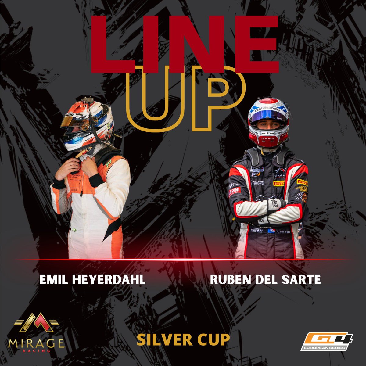 Thrilled to be back on the <a href="/gt4series/">GT4 European Series</a> grid together with <a href="/MirageRacingFr/">Mirage Racing</a> and my teammate <a href="/emheyerdahl1/">Emil Heyerdahl</a> . Let’s bring the fight on with our <a href="/AMR_Official/">Aston Martin Racing</a> Vantage GT4 machine! #astonmartin#vantagev8#europeanchampionship#racing