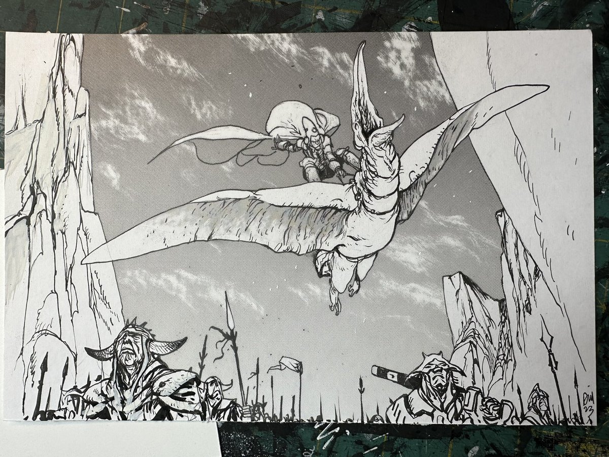 Arzach on the drawing board today! 
