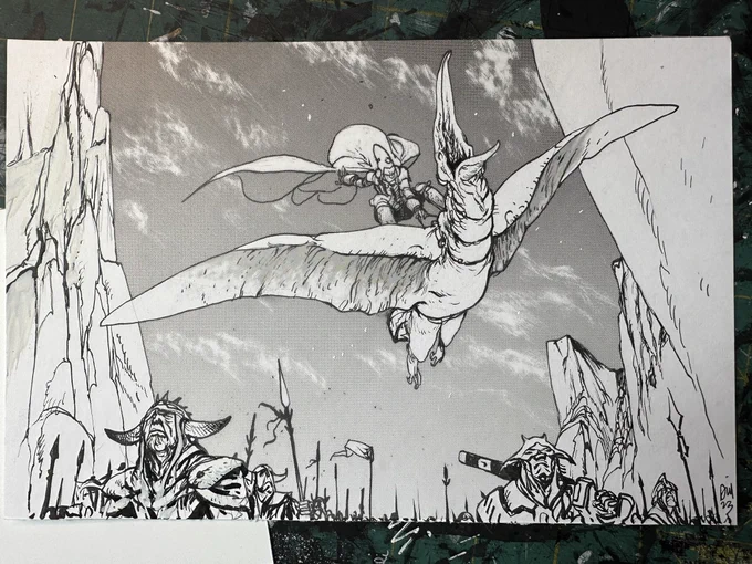 Arzach on the drawing board today! 