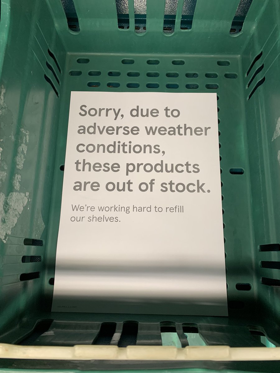 razul_ali_'s tweet photo. Are we calling Brexit “Adverse Weather” now?!

Good to know…
#BrexitFoodShortages #BrexitFoodRationing https://t.co/rupICN6DTD