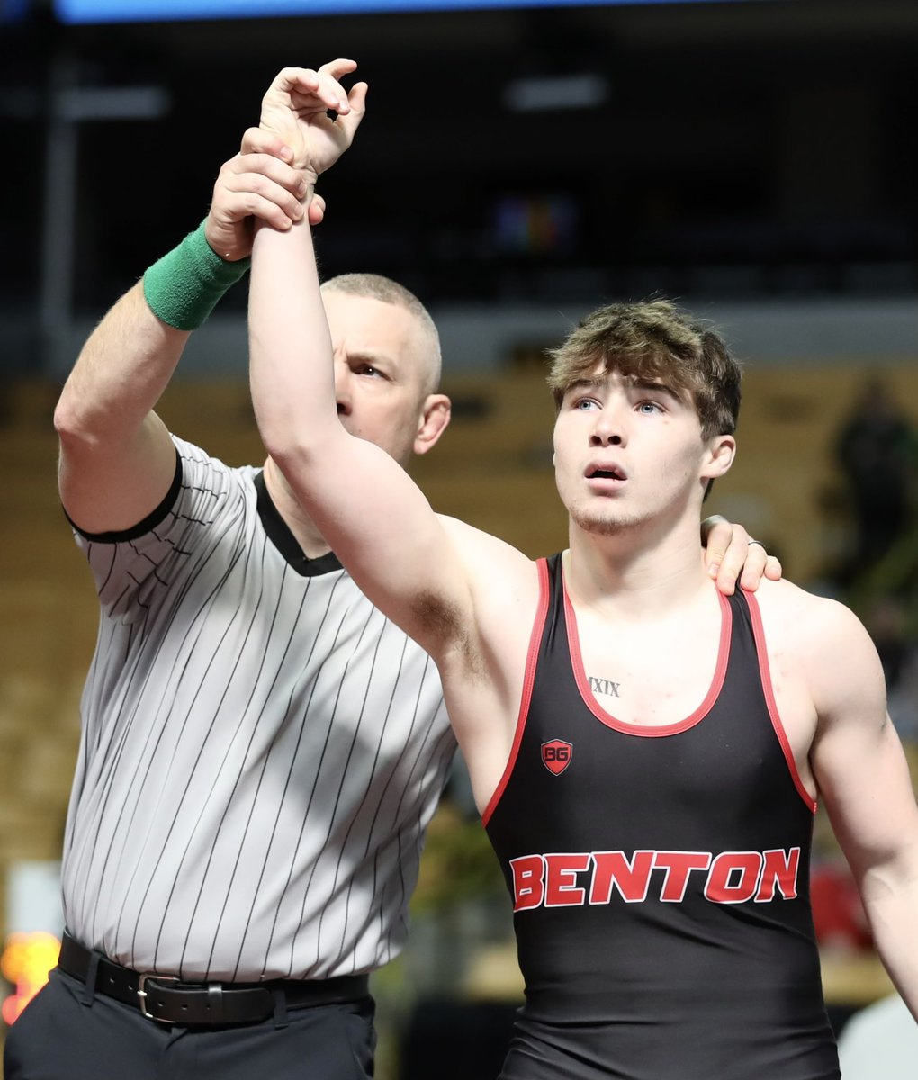 bhs_grapplers's tweet photo. We have another state finalist! Bishop will wrestle for a state championship tonight. https://t.co/aTAs2Kdsw7