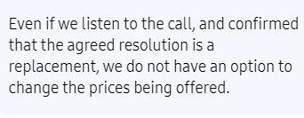 abowy's tweet photo. @SamsungUK_CS "We made a mistake, but we're not going to own it!" Should've gone to the Apple Store. https://t.co/vcOYALH1lY