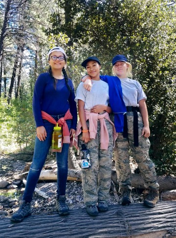 Tucson girls learn place-based science through outdoor education from Girls on outdoor Adventure for Leadership and Science, or GALS, a program directed by Elise Gornish, a specialist in ecological restoration from @UArizonaCALS Cooperative Extension. bit.ly/3JfCFYw