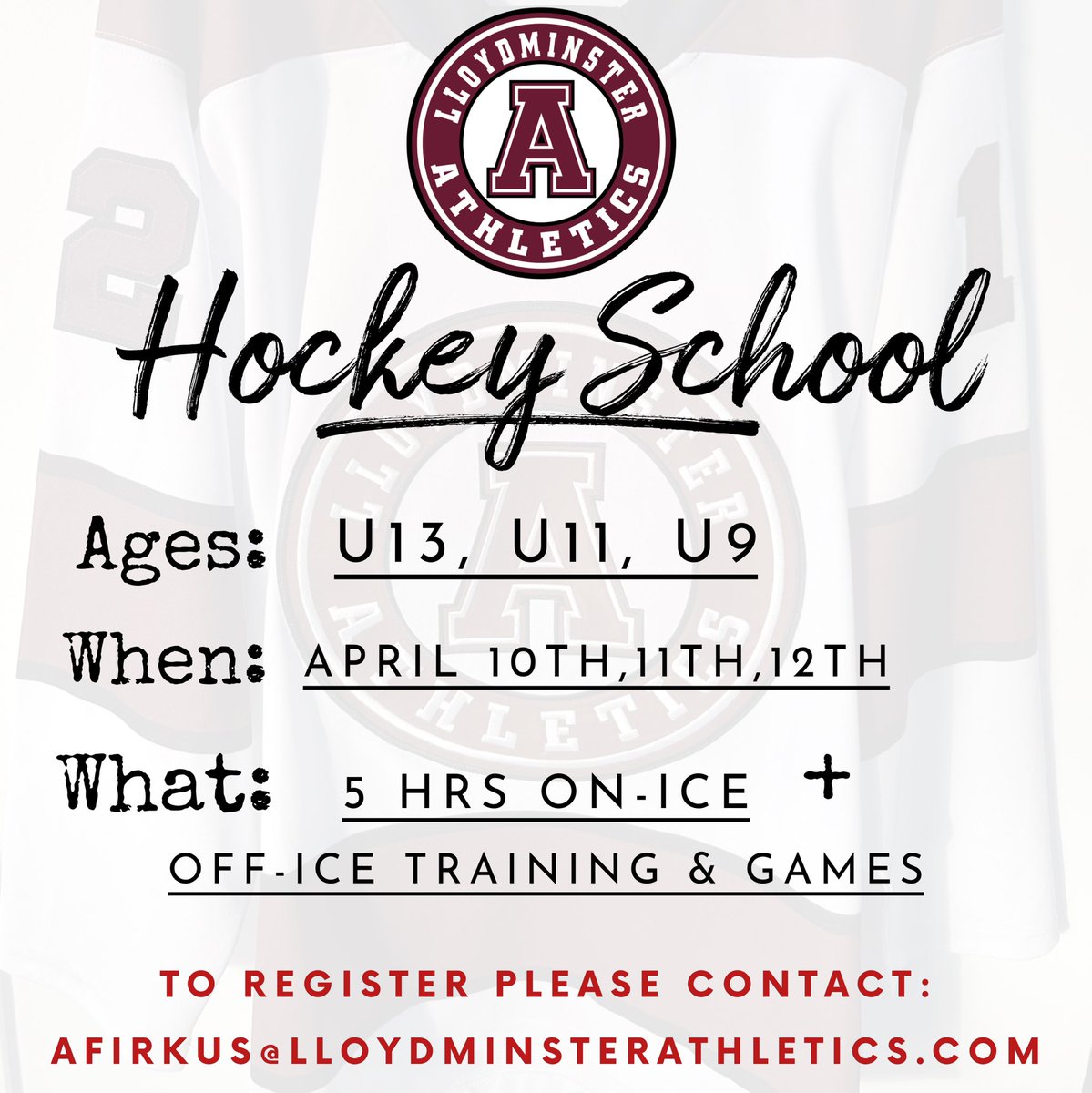 Athletics_JPHL's tweet photo. The Athletics first ever Hockey School! 🐣 🥅 

Each age group will have 3-5 current Lloydminster Athletics as their group leaders! Drop your athlete off in the morning and pick them up after work! 

#U13 #U11 #U9 #HockeySchool #AthleticsHockey #EasterBreak https://t.co/cibvxnX1Hi