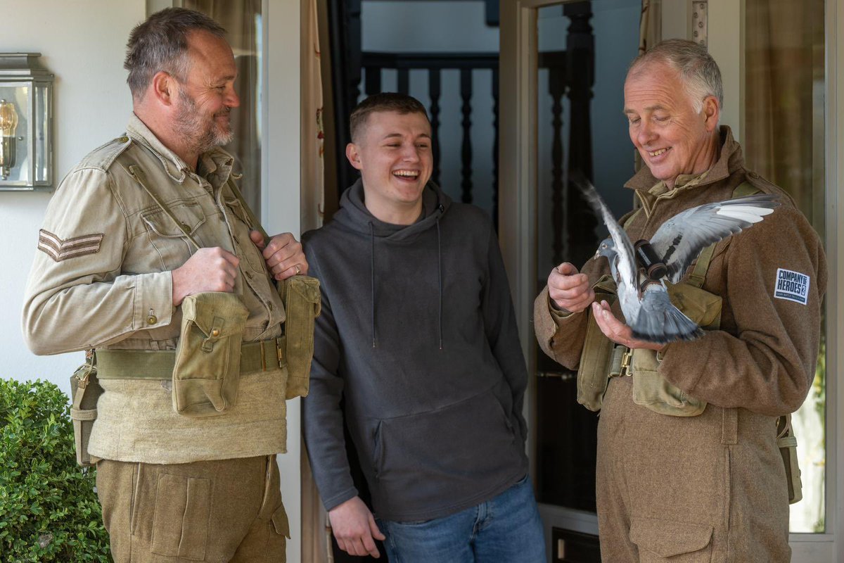 almurray's tweet photo. As someone passionate about history, I jumped at the opportunity to help @SEGA and @relicgames launch the new Second World War video game @CompanyOfHeroes 3. To keep things authentic, we even delivered it by homing pigeon!

It’s out now on PC here: https://t.co/MsdTNTvt7H #AD https://t.co/lLe2neSjC4