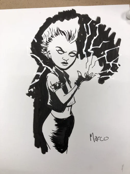 Had to do another STORM because I felt like I forced the other one. When I draw for myself, this is the style that comes out. My kid calls it my wannabe Bruce Timm + Kim Possible style 