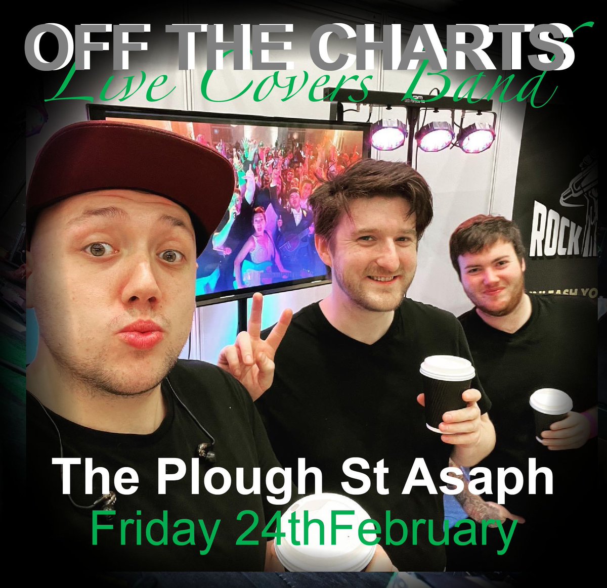 PloughStA's tweet photo. TOMMORROW: BAND NIGHT - OFF THE CHARTS

On in the back bar last Friday of the Month, its OFF THE CHARTS

#bandnight #ploughfridays #stasaph #ploughsta #livemusic #nothwales #a55 #bar #cocktails #offthecharts #backbar https://t.co/fu52Q0INOR