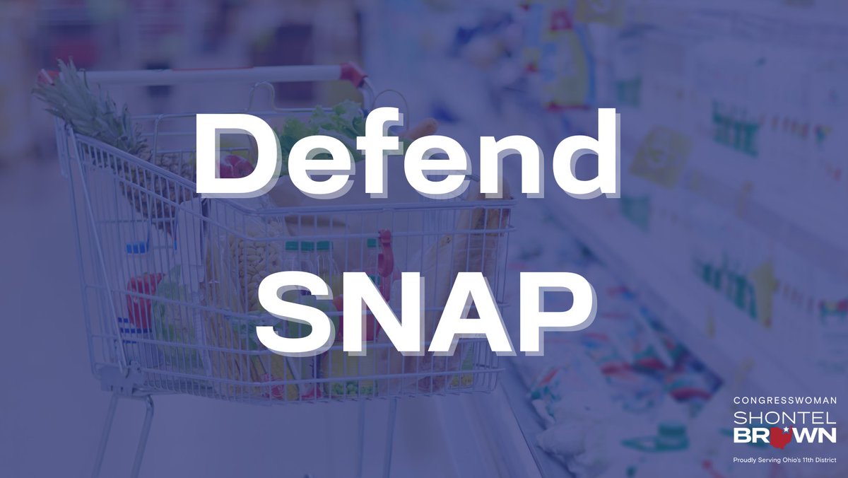 1 in 11 workers in Ohio can put food on the table thanks to SNAP. 
 
Now is not the time to make cuts to one of the most important tools we have to increase food and nutrition security in this country. 
 
I will always #DefendSNAP.