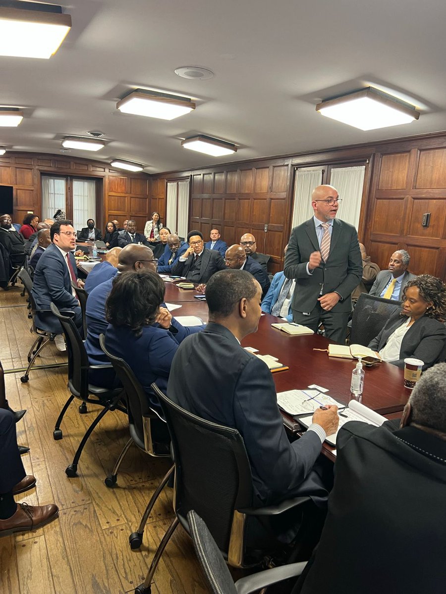 NTIAgov's tweet photo. Yesterday our Director of Public Engagement Mark Colon joined @SecRaimondo &amp; @CommerceGov Undersecretary for @USMBDA @Don_Cravins to speak with African-American business leaders &amp; Baptist ministers about how we can ensure that ALL communities are included in #InternetForAll. https://t.co/ZDuDJCjvYn