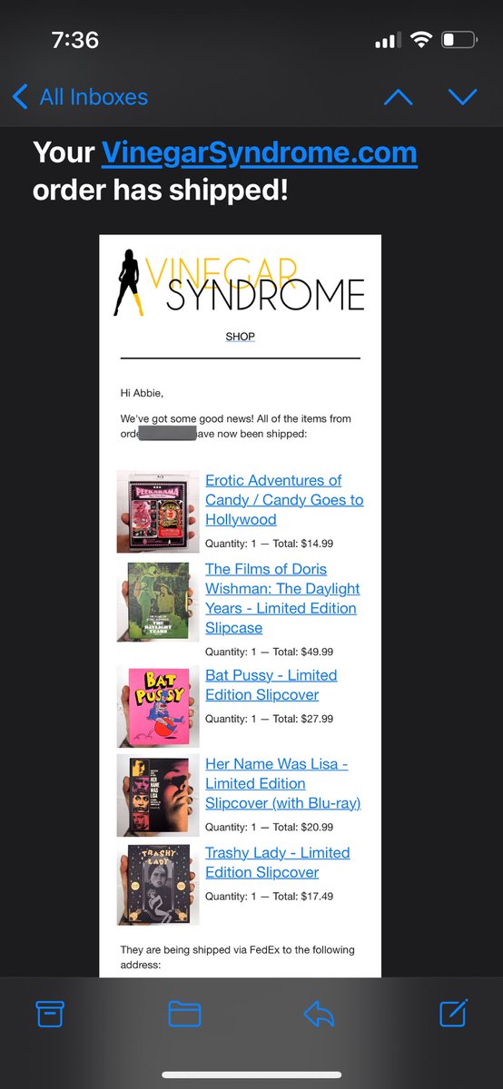 abbie on Twitter "yippee vinegar syndrome order shipped"