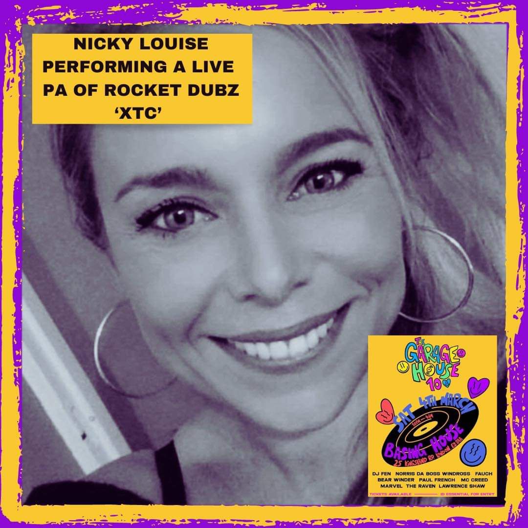Not long to go now!!! 4th March it's going off. Live p.a from the lovely @nickylouisevocalist alongside a huge line-up, including special guests @norrisdabosswindross &amp; <a href="/mccreedmusic/">CREED MC</a> tickets at Resident Advisor <a href="/garagehouse/">きの</a>.london 🎶🔉🔊🎯