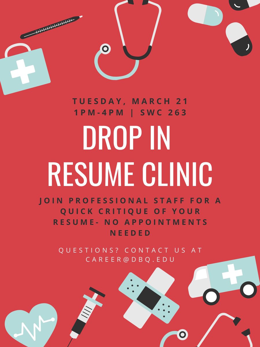 UDCareerCenter's tweet photo. ❗️ TODAY IS THE DAY ❗️

Drop in Resume Clinic 

No appointments needed!

March 21, 2023 | 1:00-4:00 | SWC 264 https://t.co/NXNdfzwTVG