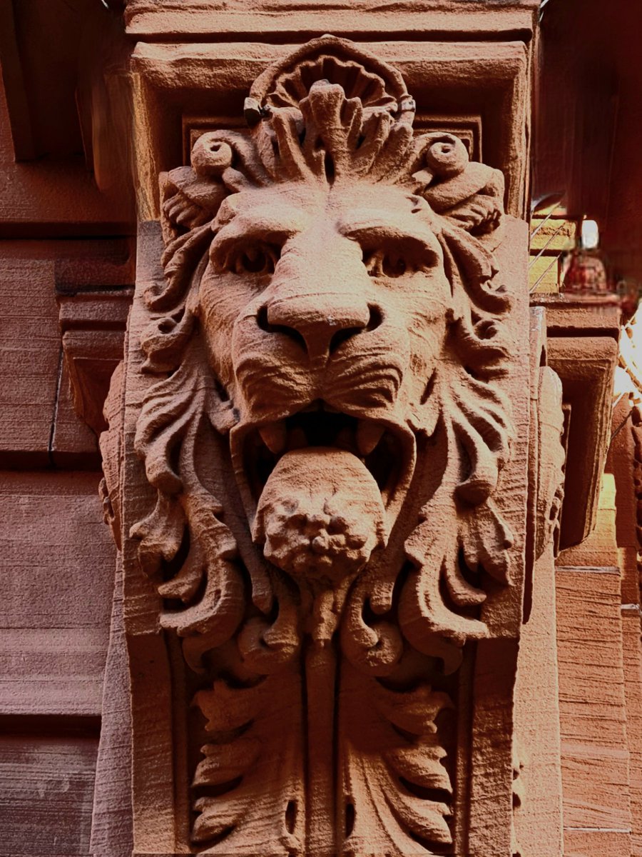 is_glasgow's tweet photo. One of a pair of rather magnificent lion heads guarding the entrance to the former Glasgow Liberal Club on Nelson Mandela Place in Glasgow.
#glasgow #animals #lions #animalsinarchitecture #buildings #design #architecture #sculptures #glasgowbuildings #liberalclub https://t.co/dzCKkmkqSl