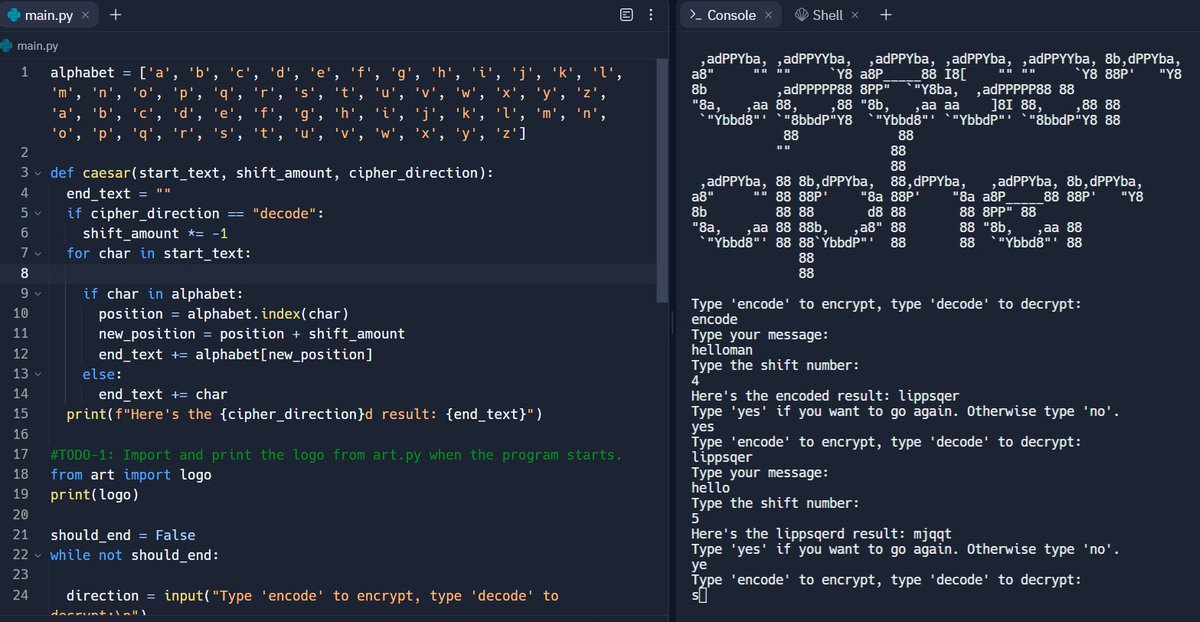 luqman_salad's tweet photo. Alhamdulillah completed #Day8 of #100DaysOfCode challenge.
Today I have learned:
- functions with inputs
-and more...
And then build project
#Python
#Day8Of100DaysOfCode https://t.co/b9HoI7bKO5