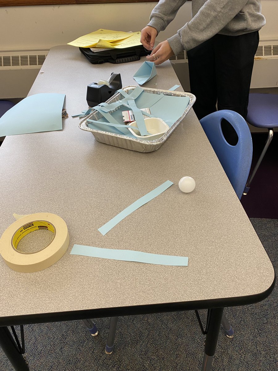 BMSTechCoach's tweet photo. G&T students working on a design challenge to build a device to retrieve a ping pong ball using limited materials. #bmspride #sciencebuddies https://t.co/d7lWw1NDVX
