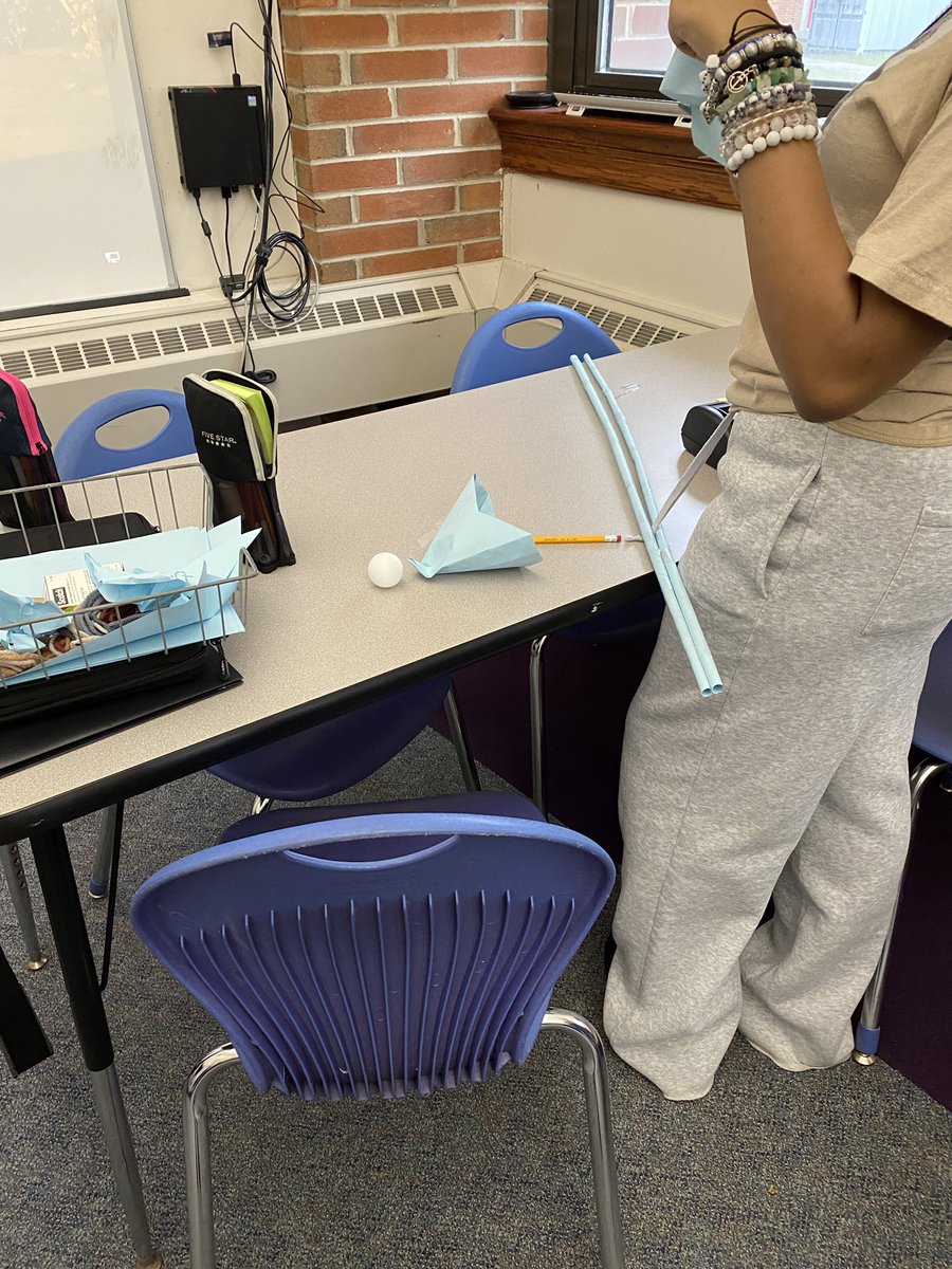 BMSTechCoach's tweet photo. G&T students working on a design challenge to build a device to retrieve a ping pong ball using limited materials. #bmspride #sciencebuddies https://t.co/d7lWw1NDVX