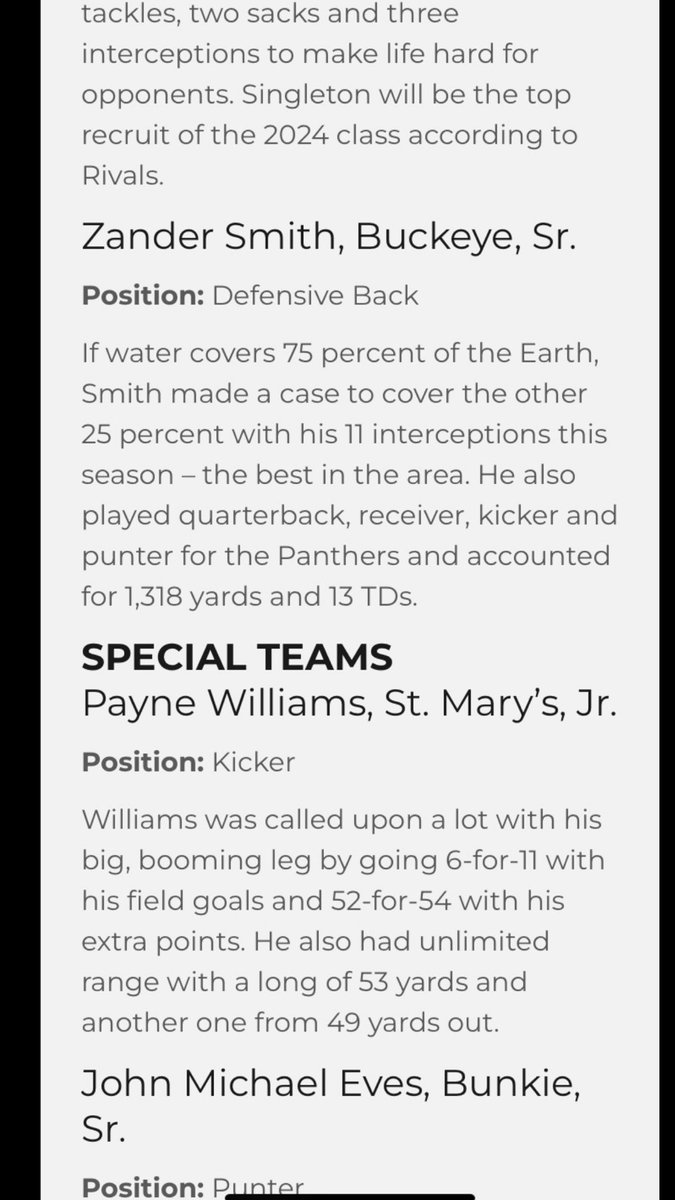 Im blessed to be announced All-cenla football team 💕