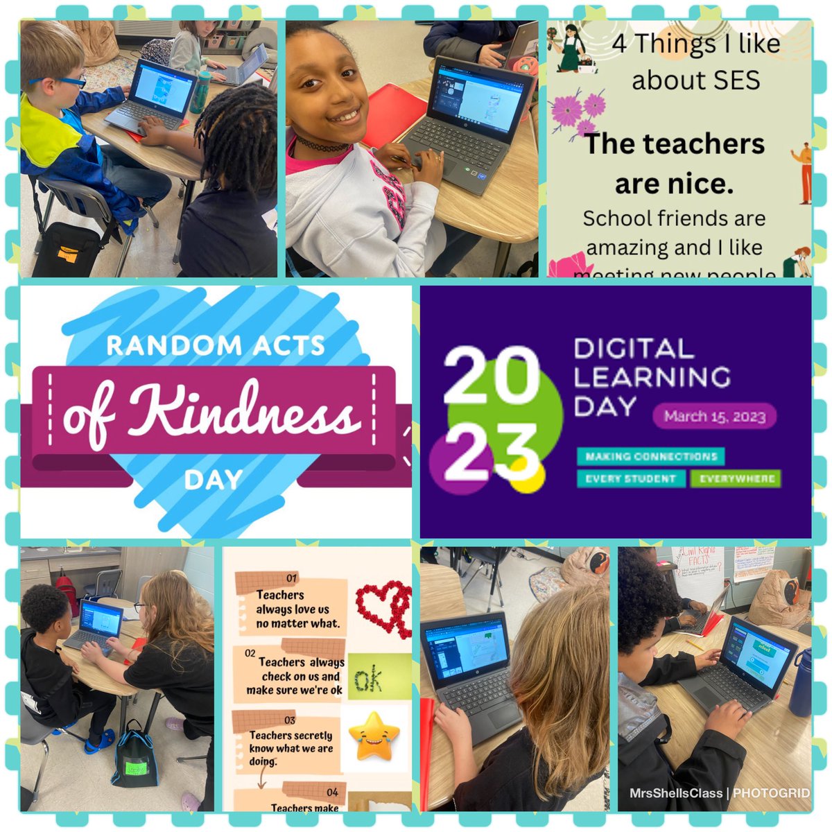 In celebration of #DigitalLearningDay and in conjunction with #RandomActsOfKindnessDay students in #SES4thGrade created infographics using <a href="/canva/">Canva</a> . Students wanted to shine a light and let the hard workers at their school know they are seen and they are appreciated.