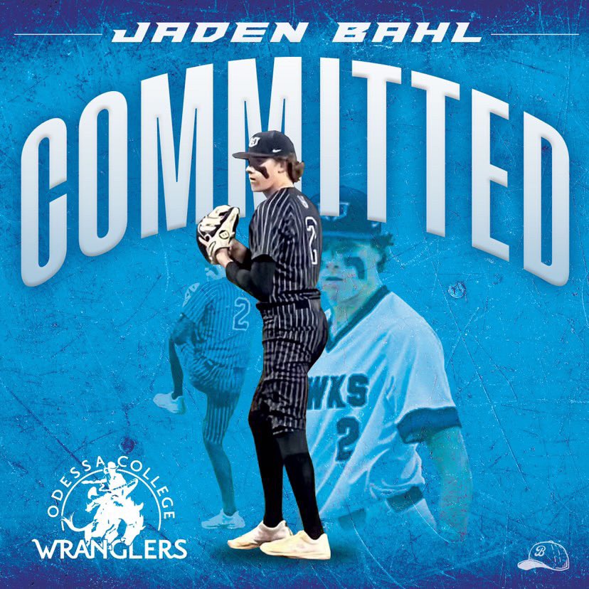 BahlJaden's tweet photo. I am very excited to announce I will be continuing my academic and athletic career at @OdessaCBaseball ! I want to thank God, my family, coaches and teammates that have supported me through this journey. @HendricksonBB @Sgally36 @Coach_KLay https://t.co/niPnEnWFWk
