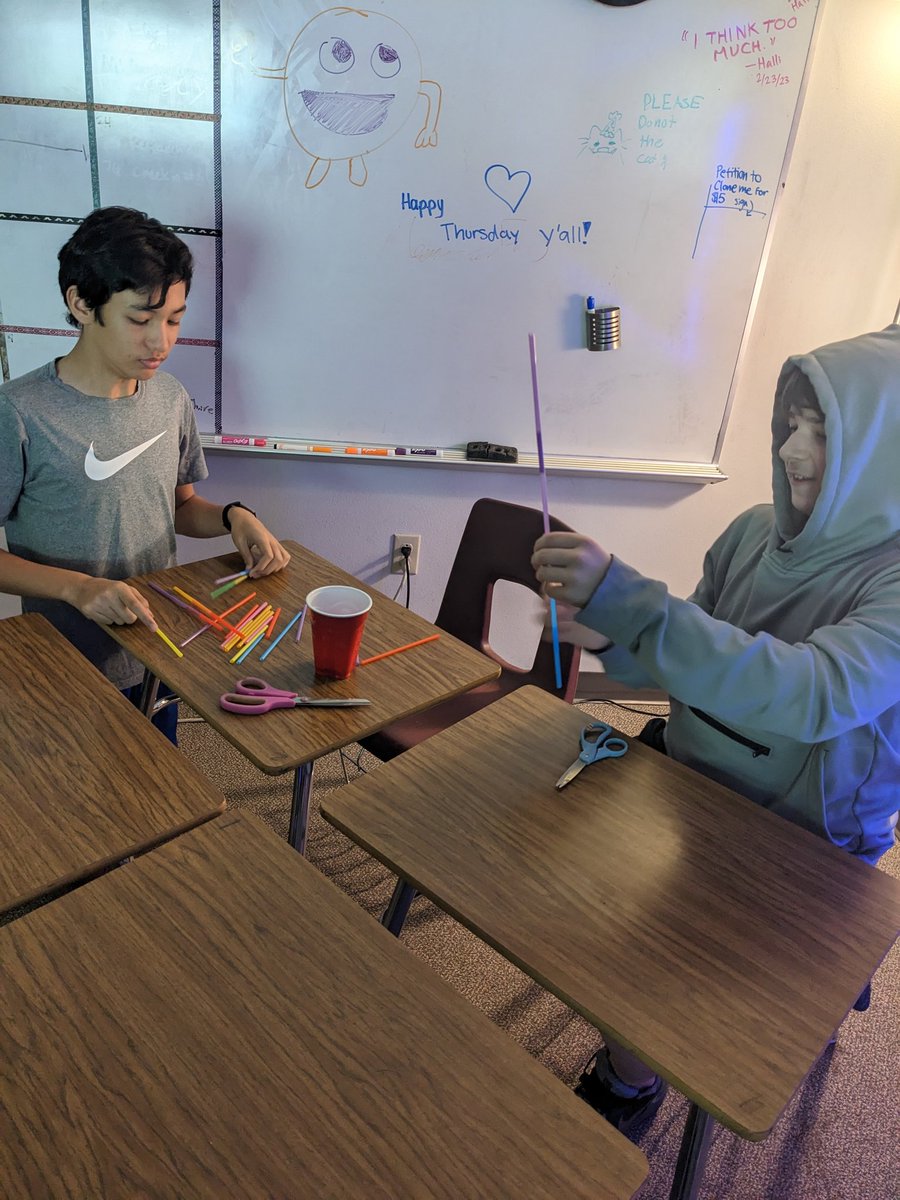 kanesclass's tweet photo. It's #instantchallenge day!
Build the tallest freestanding structure using only straws!
"But, how are we going to make it stand up?!" "Only 1:15 left!" #gtlearners https://t.co/qN8Y5PKb5R