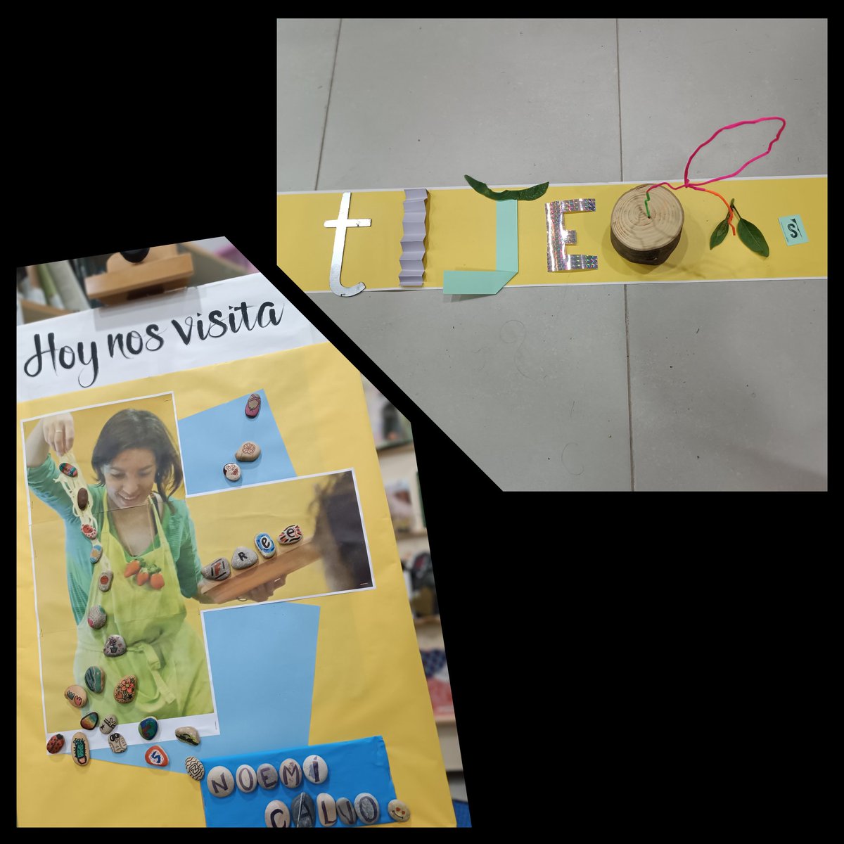 Termino el día JUGANDO con las letras con la gran @noemicalvoconpelo 
Ahora solo veo letras 🫣🫣
<a href="/cpmariadeavila/">CP María de Ávila</a>
<a href="/CeipCamon/">CEIP José Camón Aznar</a>
#bibliotecacreativa
#pensarconlasmanos