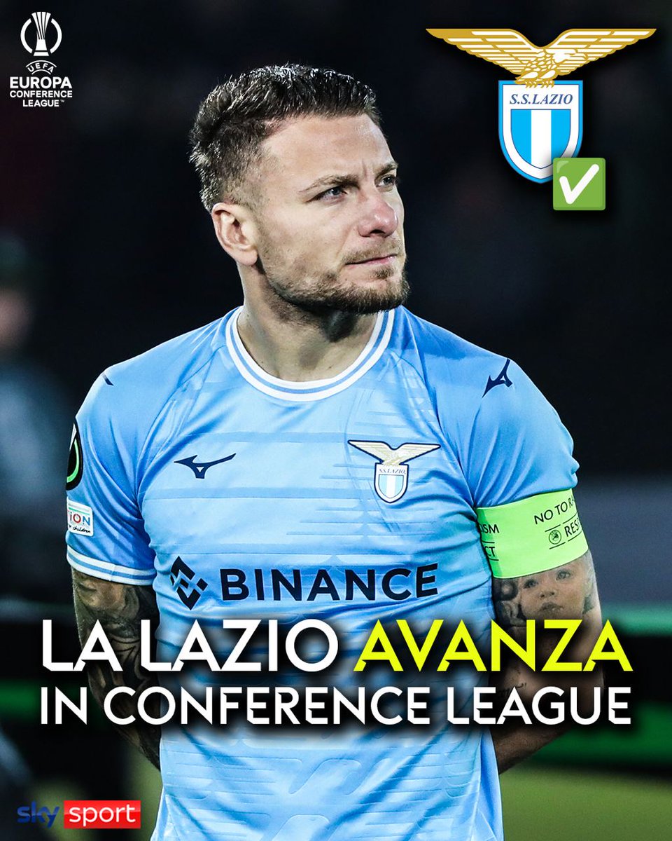 SkySport's tweet photo. CLUJ-LAZIO 0-0
Risultato finale
#Muhar 77’
➡️ https://t.co/tFbkax74nI
#ClujLazio #ConferenceLeague #UECL #SkyUECL #SkySport https://t.co/JfGFsgrlNW