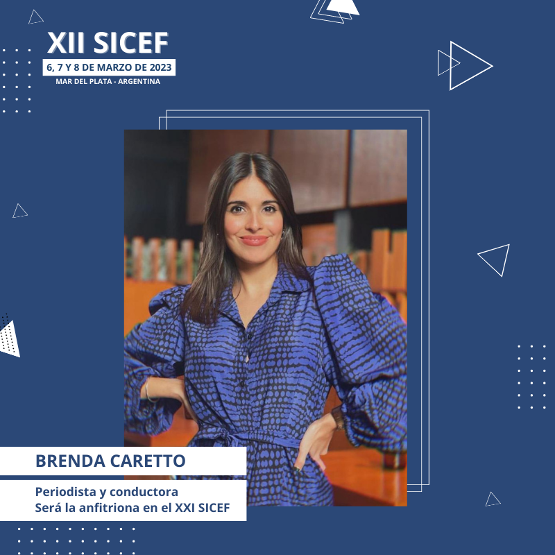 Periodista, conductora, productora de TV y activista por el medioambiente, Brenca, como la conocemos, es referente en la ciudad de Mar del Plata.

6, 7 y 8 de marzo 
Mar del Plata, Argentina - Continua el programa el resto del año en formato virtual
iadef.org/xiisicef
