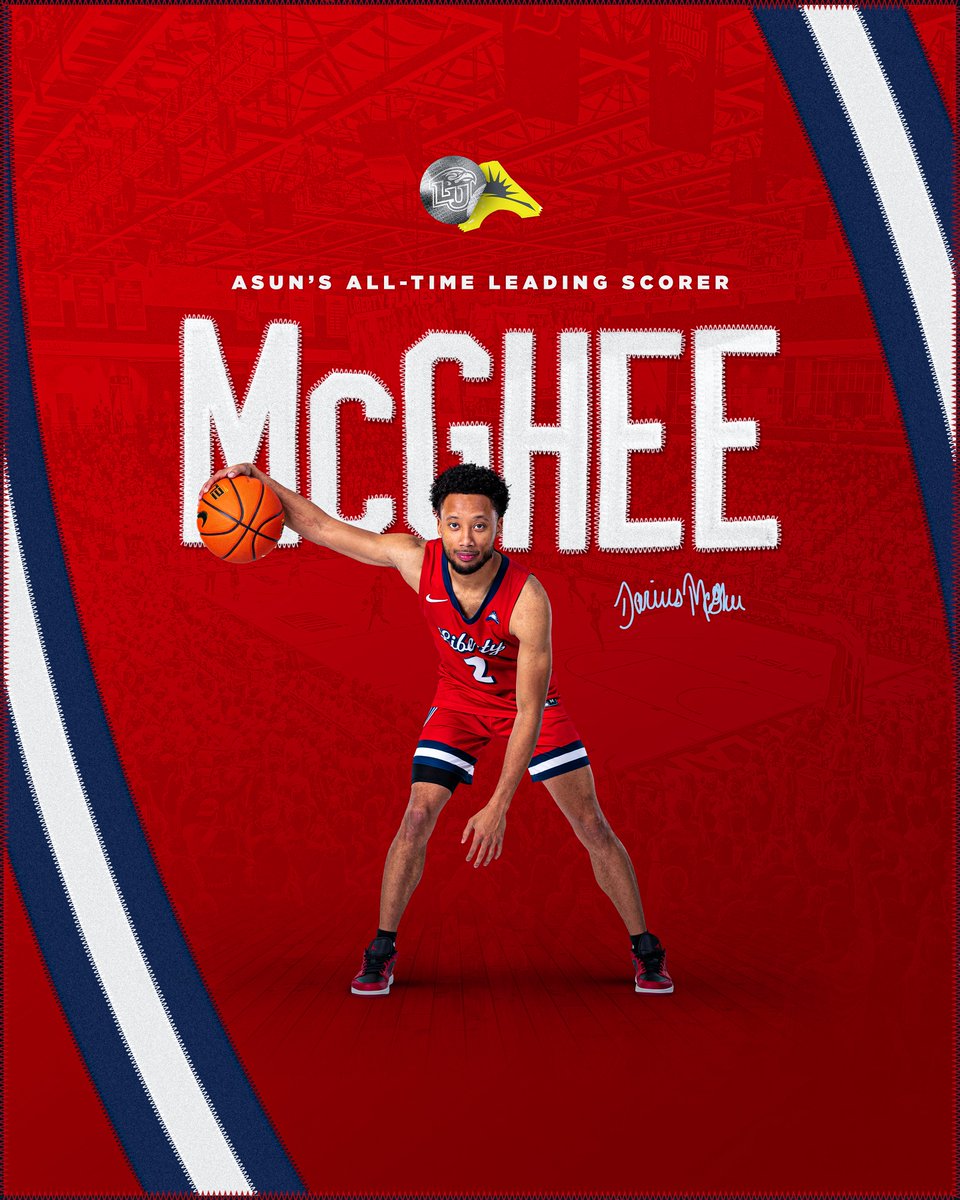 LibertyMBB's tweet photo. The ASUN has a new scoring king 👑

@D1McGhee | @ASUN_MBB https://t.co/7Z9J3qInvH