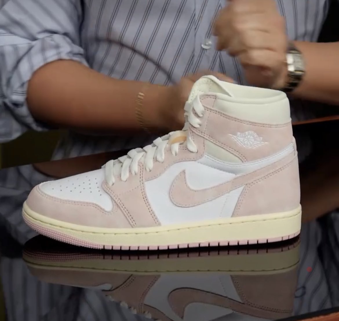 Sneaker Shouts™ on Twitter "Air Jordan 1 High "Washed Pink" Release