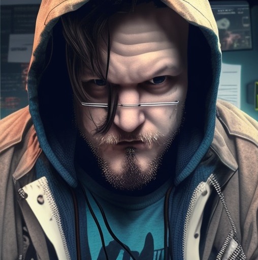 punijandro's tweet photo. Mi Rostro Modo CiberPunk creado con inteligencia artificial 
#ciberpunk #iA #IntelligenceArtificielle #intelige #InteligenciaArtificial #punk #AI #CreadoraDeContenido #MarketingDigital #edits #Design https://t.co/BdWe9omNoM