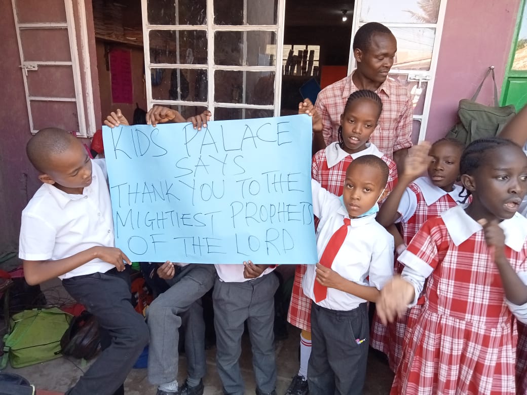 OdhiamboHelle11's tweet photo. After the dreadful #TheRevelationOfElijah pupils of palace educational center stopped learning to worship, celebrate and honor the GOD of the TWO MEGA PROPHETS https://t.co/kOePpQjliy