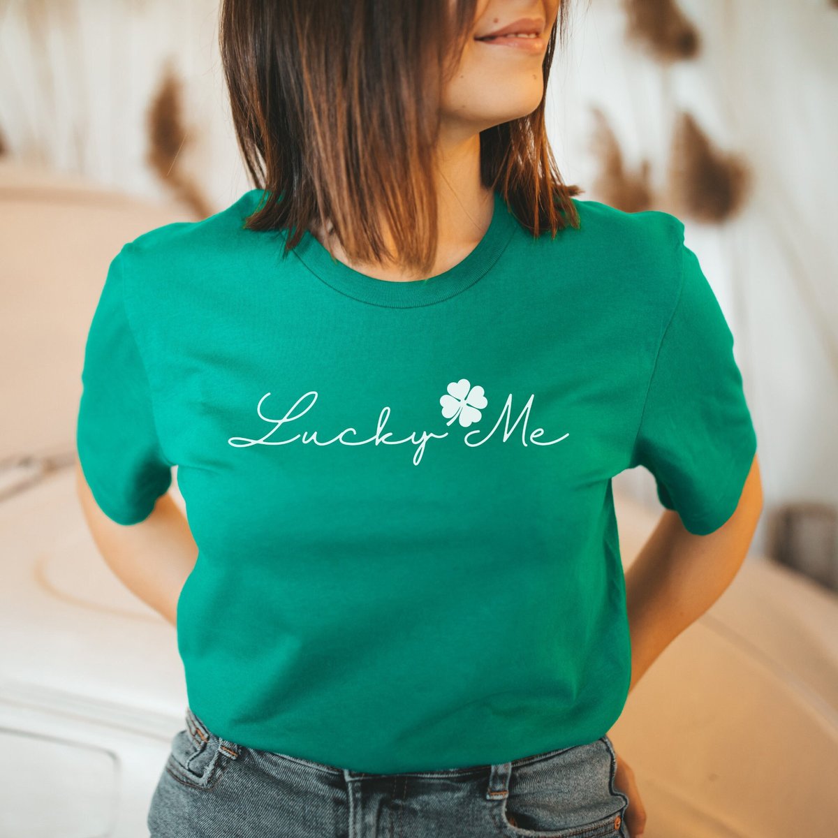 Excited to share the latest addition to my #etsy shop: Lucky St Patrick Day Tee, Irish Four Leaf Clover Tshirt, Lucky Shirt, Clover Tee, Green St Patty's Day shirt, Simple Holiday T-Shirt etsy.me/3ILEsDT #green #stpatricksday #athletic #shortsleeve #irishtshirt