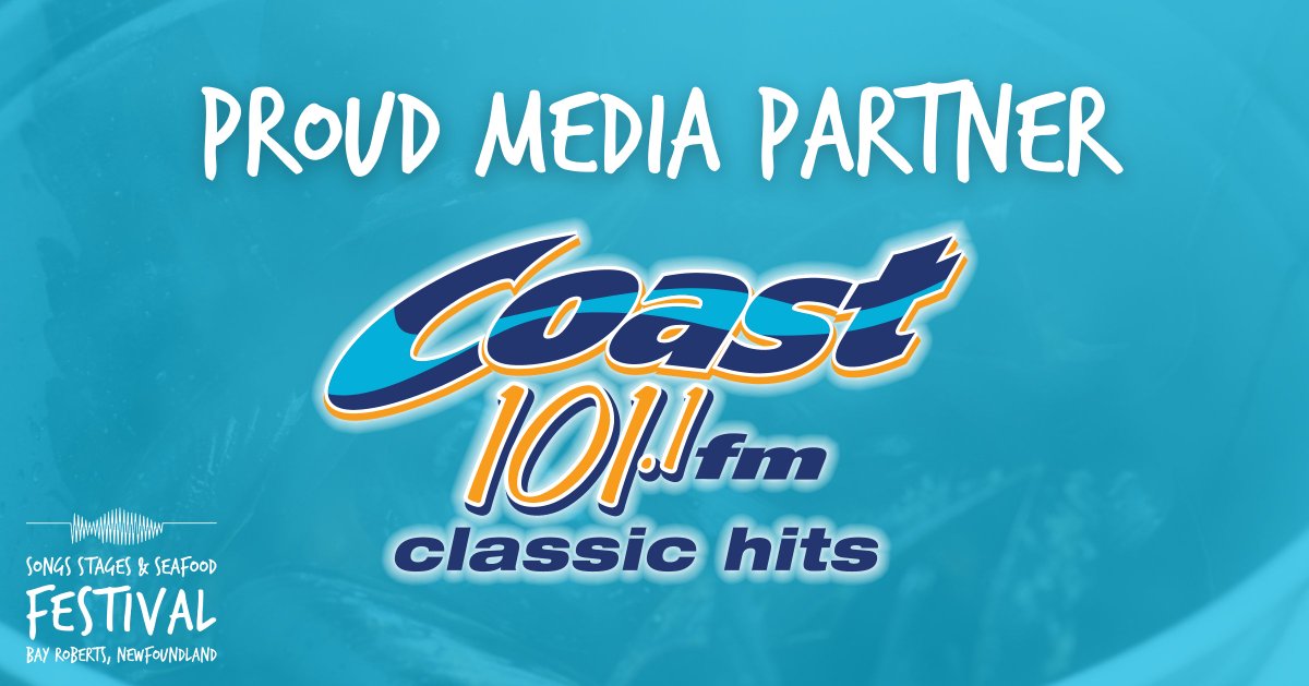 Songs, Stages & Seafood Festival (@sssbayroberts) on Twitter photo We would like to welcome our friends <a href="/coast1011/">Coast 101.1</a> as our proud media partner for our 2023 festival! π
You'll be hearing lots about the festival plus some giveaways on Coast between now and May 24. Keep your ears open! ππ»π
π Tickets go on sale TOMORROW: bayroberts.com/sss/ We would like to welcome our friends <a href="/coast1011/">Coast 101.1</a> as our proud media partner for our 2023 festival! π
You'll be hearing lots about the festival plus some giveaways on Coast between now and May 24. Keep your ears open! ππ»π
π Tickets go on sale TOMORROW: bayroberts.com/sss/