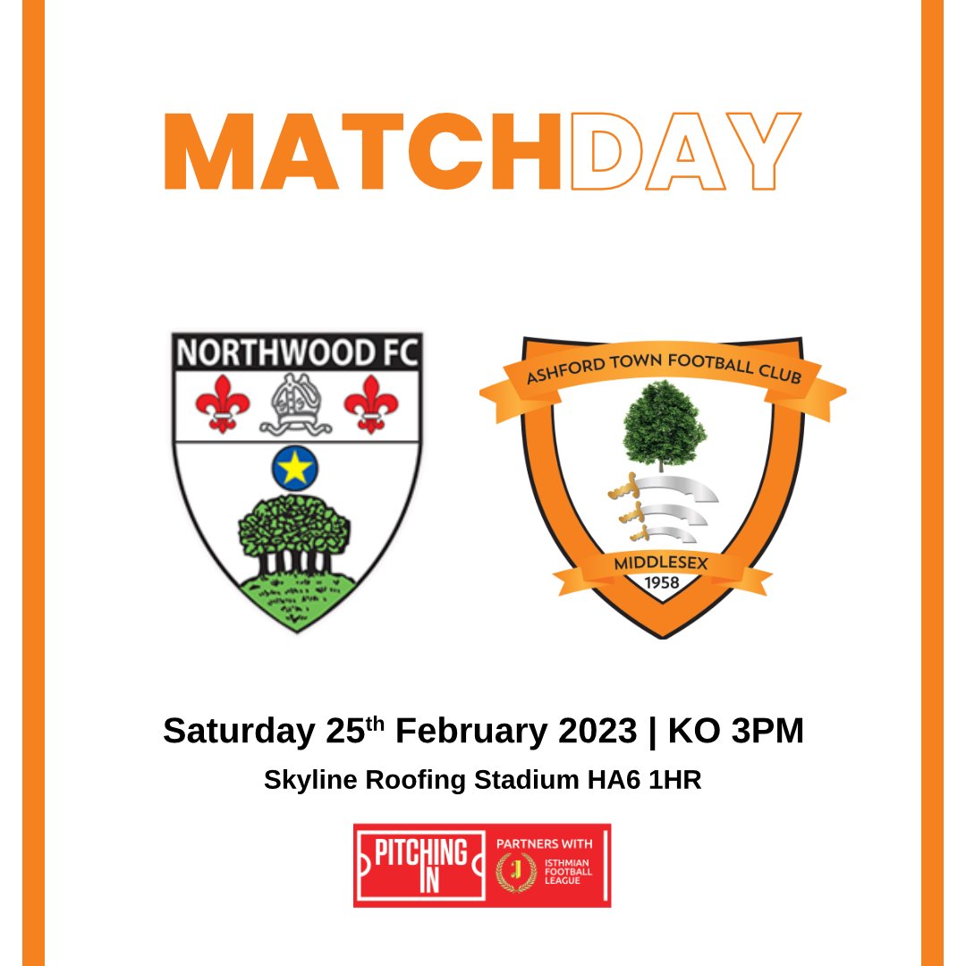 ashfordtownmx's tweet photo. NEXT UP π
π @NorthwoodFC
π @IsthmianLeague
π
Sat 25 Feb 2023
π KO 3PM
π Skyline Roofing Stadium HA6 1HR
π« Admission Β£10 / Concessions Β£5 / U16 FREE - CASH ONLY π·
https://t.co/NO3KyXogr8
#NORASH #atmx #isthmianleague https://t.co/8BMGVJbRHf