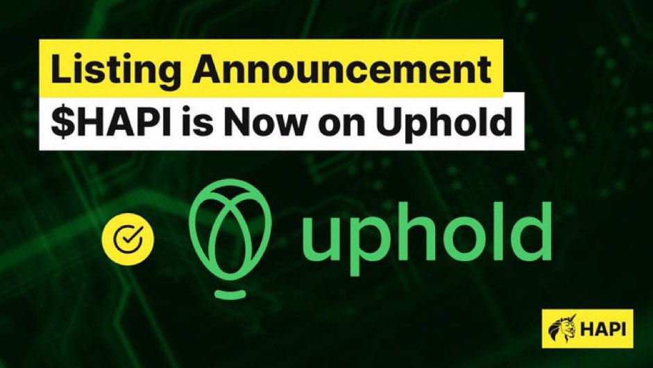MHiesboeck's tweet photo. ICYMI #cybersecurity gem $HAPI is on @UpholdInc now. https://t.co/viRl2kyxcx