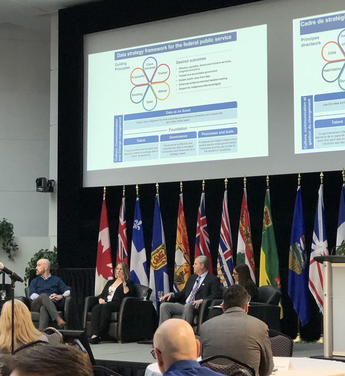 MrDeshaies's tweet photo. It was thrilling yesterday to listen to TBS, PCO and StatCan CDOs present the renewed data strategy at the GC data conference. Folks in attendance seemed excited, and eager for action! #GCData2023 https://t.co/zfTAc86X3w