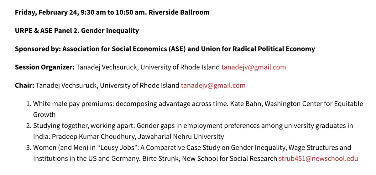LipstickEcon's tweet image. I&apos;m very excited (and feeling entirely unprepared) to present some preliminary work that I&apos;m doing with @CSanchezCumming &amp;amp; @MarkVinPaul on white male wage premiums at #EEA2023 tomorrow at 9:30am! 

Come prepared with thoughts and snark about why white men are paid so much.
