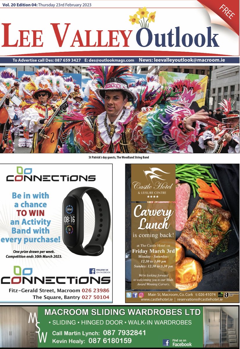 This weeks edition of Lee Valley Outlook is available online and in your local shop. Your go to place for local community news views and sport. Please support our advertisers.