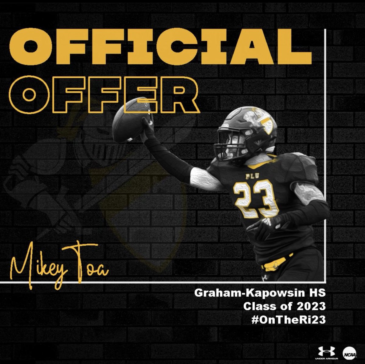 Mikey33 (@big_mikey33) on Twitter photo After a great official visit and conversation with coach <a href="/BrantMcAdams/">Brant McAdams</a> and coach @LuteFBKeimTime, I am grateful for the offer to continue my academic and athletic career with <a href="/PLUFootball/">Pacific Lutheran Football</a>. <a href="/von_diesel16/">von_diesel</a> <a href="/GKHSfootball/">GK Eagles Football</a> <a href="/BrandonHuffman/">Brandon Huffman</a> <a href="/RylandSpencer/">Ryland Spencer™</a> After a great official visit and conversation with coach <a href="/BrantMcAdams/">Brant McAdams</a> and coach @LuteFBKeimTime, I am grateful for the offer to continue my academic and athletic career with <a href="/PLUFootball/">Pacific Lutheran Football</a>. <a href="/von_diesel16/">von_diesel</a> <a href="/GKHSfootball/">GK Eagles Football</a> <a href="/BrandonHuffman/">Brandon Huffman</a> <a href="/RylandSpencer/">Ryland Spencer™</a>