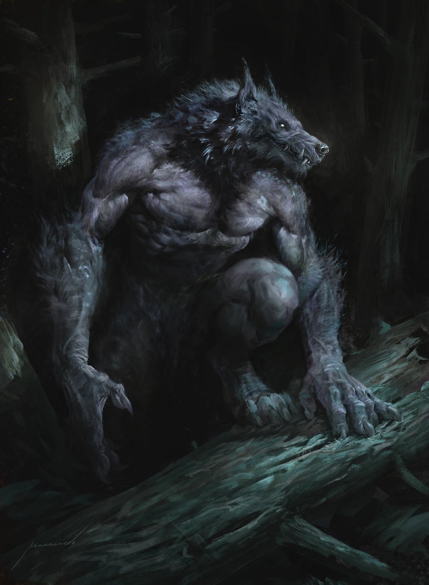 AJManzanedo's tweet photo. Hey there, here's a new personal piece. Werewolf. https://t.co/VnFMFBy4rR